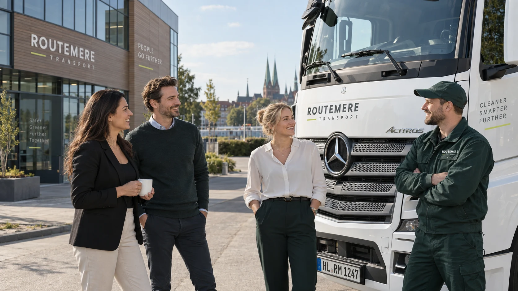 Routemere Team im gemeinsamen Gespräch